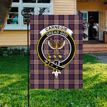 Carnegie Tartan Flag with Family Crest