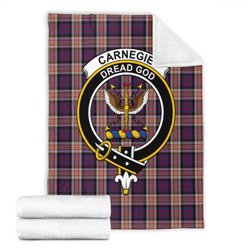 Carnegie Tartan Blanket with Family Crest