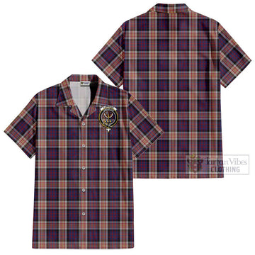 Carnegie Tartan Cotton Hawaiian Shirt with Family Crest - Tartan Vibes Clothing
