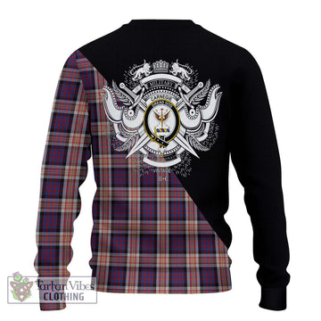 Carnegie Tartan Ugly Sweater with Family Crest and Military Logo Style - Tartan Vibes Clothing