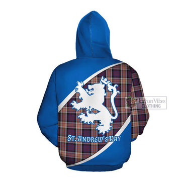 Carnegie Family Crest Tartan Cotton Hoodie Celebrate Saint Andrew's Day in Style Pullover Hoodie - Tartan Vibes Clothing