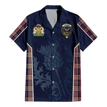 Carnegie Tartan Hawaiian Shirt with Family Crest and Scottish Thistle Vibes Sport Style - Tartan Vibes Clothing