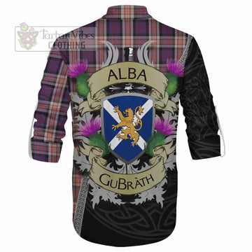 Carnegie Tartan Family Crest Ghillie Kilt Shirt Lion Rampant Royal Thistle Shield Celtic Inspired - Tartan Vibes Clothing