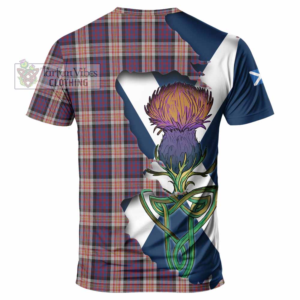 Tartan Vibes Clothing Carnegie Tartan Family Crest T-Shirt Scottish Thistle Celtic Inspired