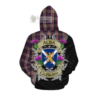 Carnegie Tartan Family Crest Cotton Hoodie Lion Rampant Royal Thistle Shield Celtic Inspired Pullover Hoodie - Tartan Vibes Clothing