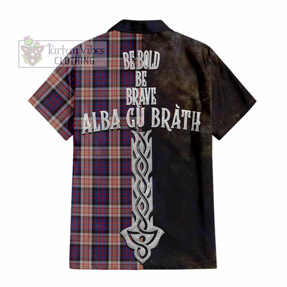 Carnegie Tartan Family Crest Hawaiian Shirt Alba Gu Brath Be Brave Lion Ancient Style - Tartan Vibes Clothing