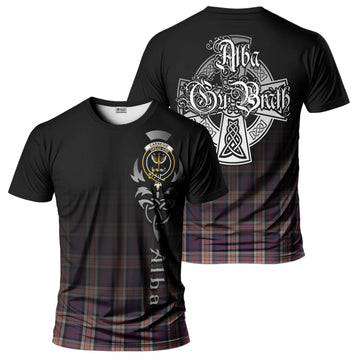 Carnegie Tartan T-Shirt Featuring Alba Gu Brath Family Crest Celtic Inspired - Tartan Vibes Clothing