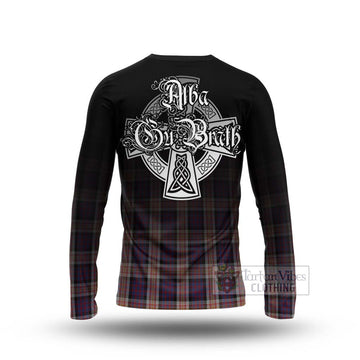 Carnegie Tartan Long Sleeve T-Shirt Featuring Alba Gu Brath Family Crest Celtic Inspired - Tartan Vibes Clothing
