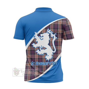 Carnegie Family Crest Tartan Zipper Polo Shirt Celebrate Saint Andrew's Day in Style - Tartan Vibes Clothing