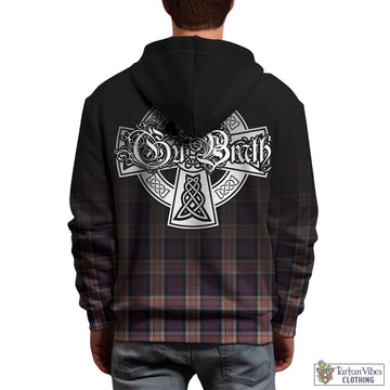 Carnegie Tartan Hoodie Featuring Alba Gu Brath Family Crest Celtic Inspired - Tartan Vibes Clothing