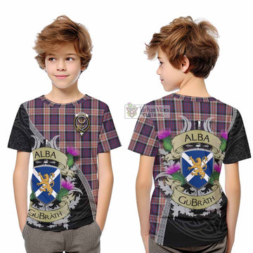 Carnegie Tartan Family Crest Kid T-Shirt Lion Rampant Royal Thistle Shield Celtic Inspired - Tartan Vibes Clothing