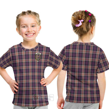 Carnegie Tartan Kid T-Shirt with Family Crest - Tartan Vibes Clothing