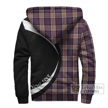 Carnegie Tartan Sherpa Hoodie with Family Crest Circle Style - Tartan Vibes Clothing