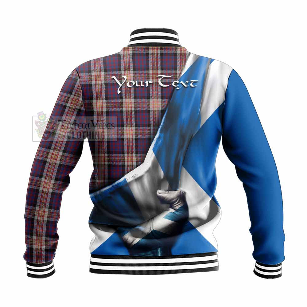 Carnegie Tartan Baseball Jacket with Family Crest Scotland Patriotic Style - Tartan Vibes Clothing