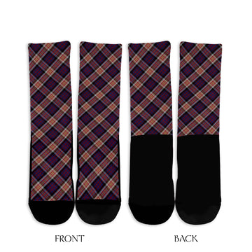 Carnegie Tartan Crew Socks Cross Tartan Style - Tartanvibesclothing