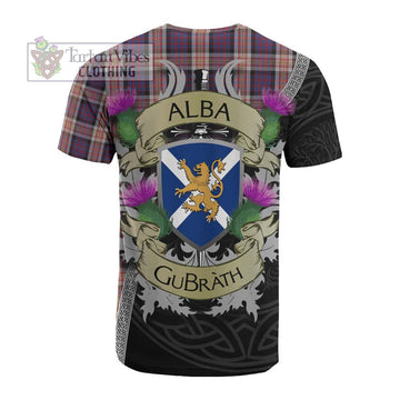 Tartan Vibes Clothing Carnegie Tartan Family Crest Cotton T-shirt Lion Rampant Royal Thistle Shield Celtic Inspired
