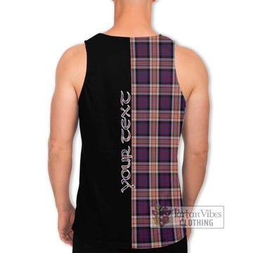 Carnegie Tartan Men's Tank Top with Family Crest and Half Of Me Style - Tartan Vibes Clothing