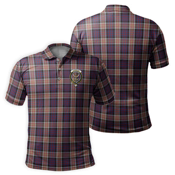 Carnegie Tartan Men's Polo Shirt with Family Crest