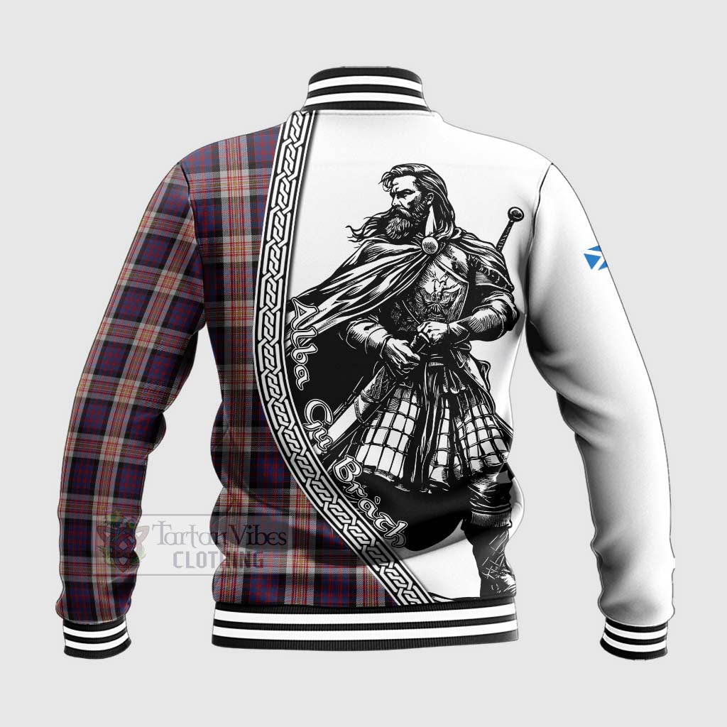 Carnegie Tartan Clan Crest Baseball Jacket with Highlander Warrior Celtic Style - Tartan Vibes Clothing
