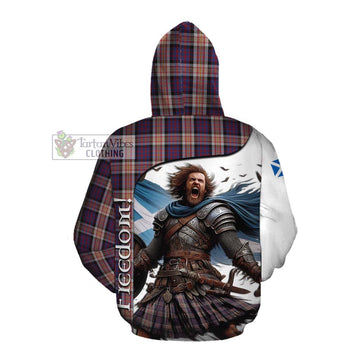 Tartan Vibes Clothing Carnegie Crest Tartan Cotton Hoodie Inspired by the Freedom of Scottish Warrior