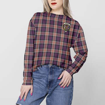 Carnegie Tartan Sweatshirt with Family Crest - Tartan Vibes Clothing