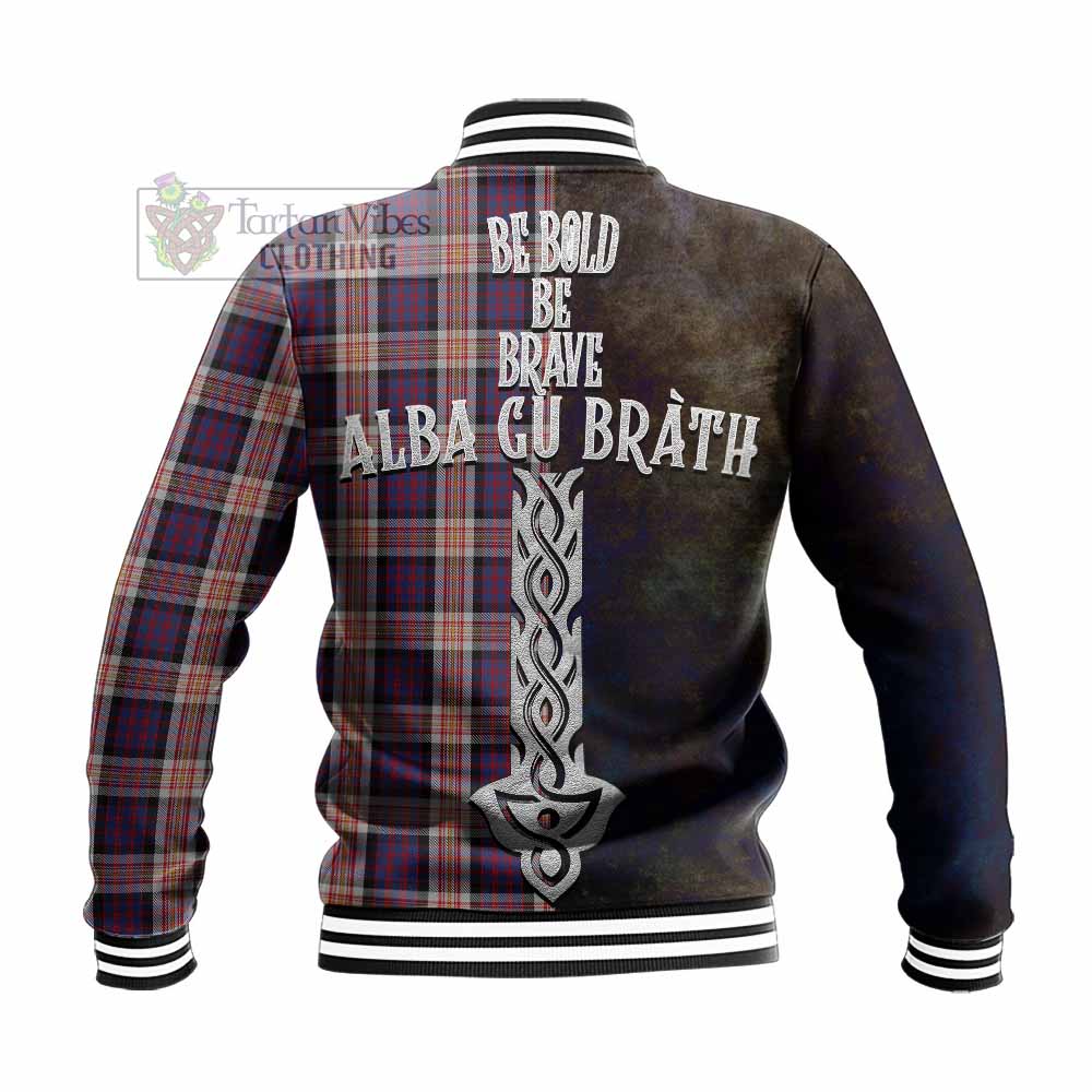 Carnegie Tartan Family Crest Baseball Jacket Alba Gu Brath Be Brave Lion Ancient Style - Tartan Vibes Clothing