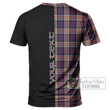 Carnegie Tartan T-Shirt with Family Crest and Half Of Me Style - Tartan Vibes Clothing