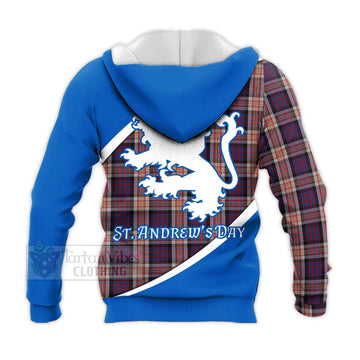 Carnegie Family Crest Tartan Knitted Hoodie Celebrate Saint Andrew's Day in Style - Tartan Vibes Clothing