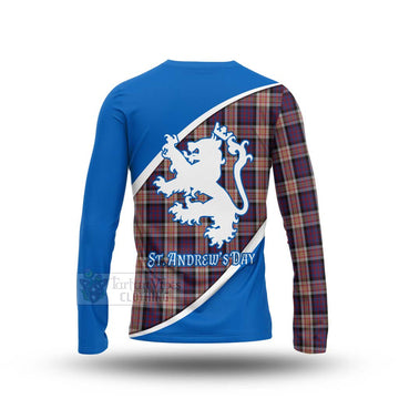 Carnegie Family Crest Tartan Long Sleeve T-Shirt Celebrate Saint Andrew's Day in Style - Tartan Vibes Clothing