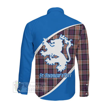 Carnegie Family Crest Tartan Long Sleeve Button Shirt Celebrate Saint Andrew's Day in Style Men's Shirt - Tartan Vibes Clothing