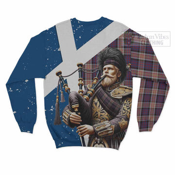 Carnegie Tartan Sweatshirt with Family Crest Scottish Bagpiper Vibes - Tartan Vibes Clothing