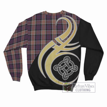 Carnegie Tartan Sweatshirt with Family Crest and Celtic Symbol Style - Tartan Vibes Clothing