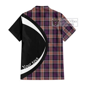 Carnegie Tartan Hawaiian Shirt with Family Crest Circle Style - Tartan Vibes Clothing