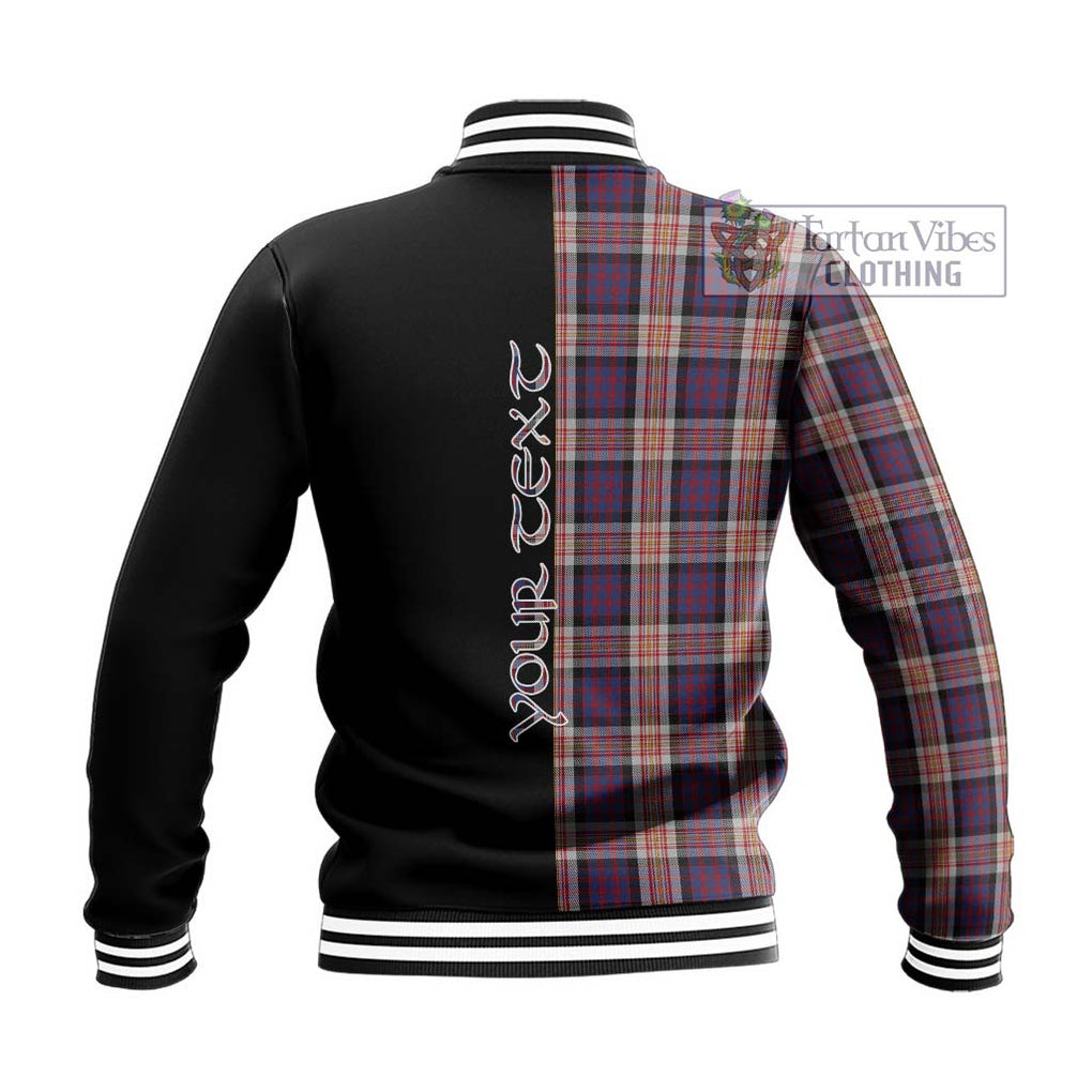 Carnegie Tartan Baseball Jacket with Family Crest and Half Of Me Style - Tartan Vibes Clothing