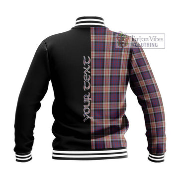 Carnegie Tartan Baseball Jacket with Family Crest and Half Of Me Style - Tartan Vibes Clothing
