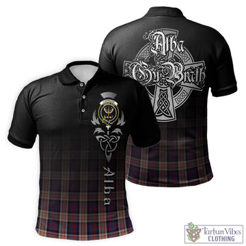 Tartan Vibes Clothing Carnegie Tartan Polo Shirt Featuring Alba Gu Brath Family Crest Celtic Inspired