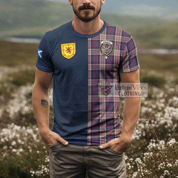 Carnegie Tartan T-Shirt Alba with Scottish Lion Royal Arm Half Style - Tartan Vibes Clothing