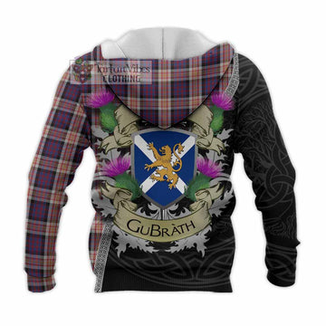 Carnegie Tartan Family Crest Knitted Hoodie Lion Rampant Royal Thistle Shield Celtic Inspired - Tartan Vibes Clothing