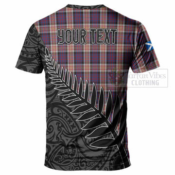 Carnegie Crest Tartan T-Shirt with New Zealand Silver Fern Half Style - Tartan Vibes Clothing