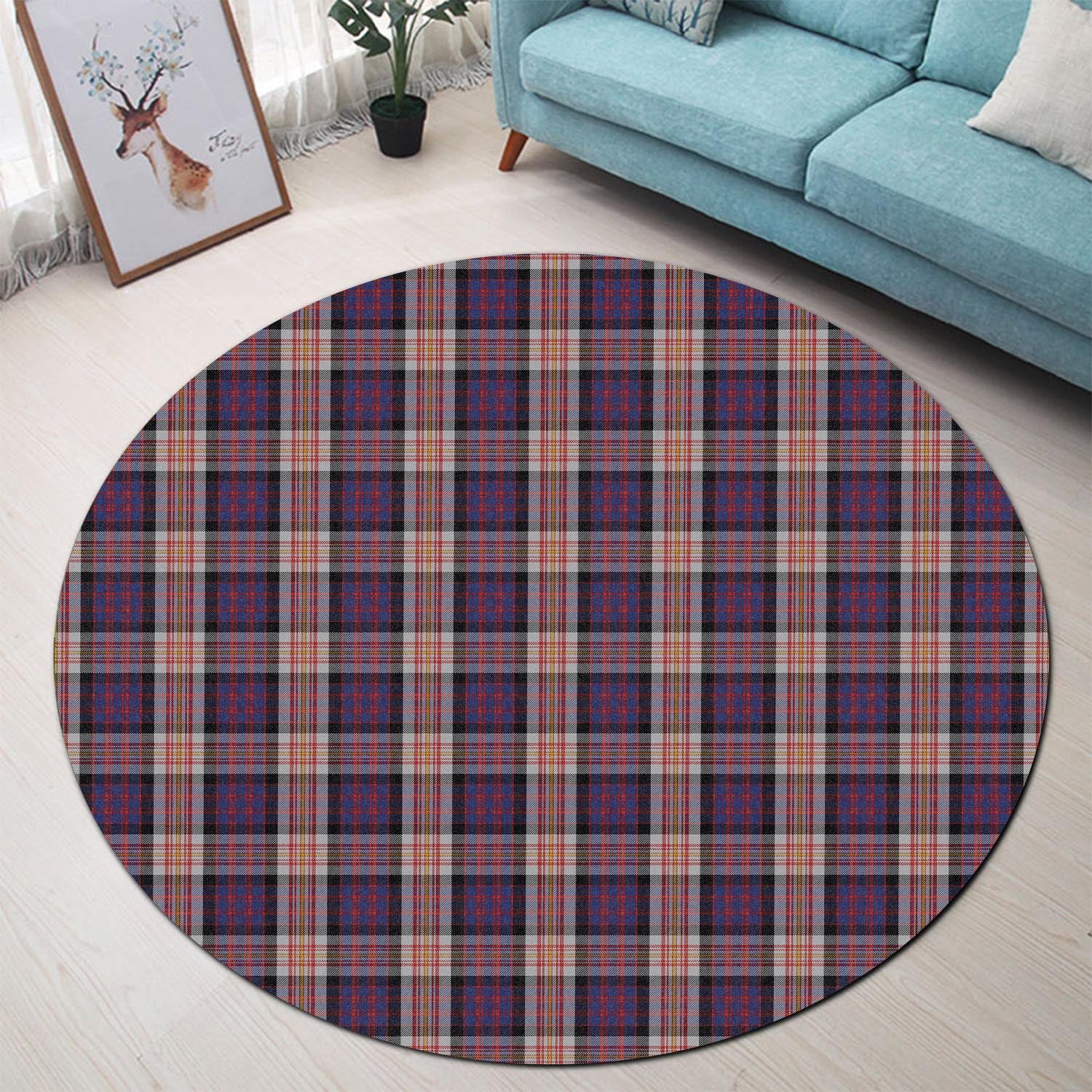 Carnegie Tartan Round Rug - Tartan Vibes Clothing