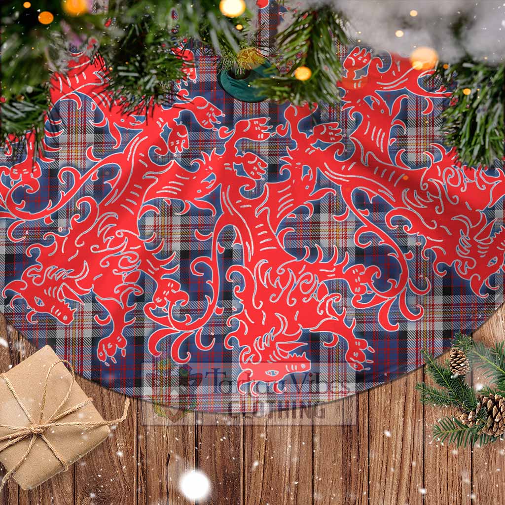 Carnegie Tartan Christmas Tree Skirt Lion Rampant Style - Tartan Vibes Clothing