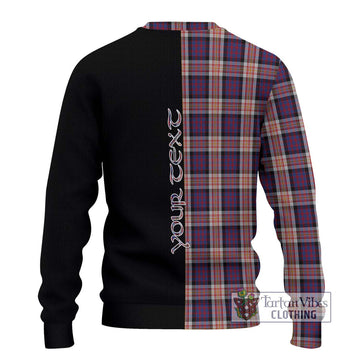 Carnegie Tartan Ugly Sweater with Family Crest and Half Of Me Style - Tartan Vibes Clothing