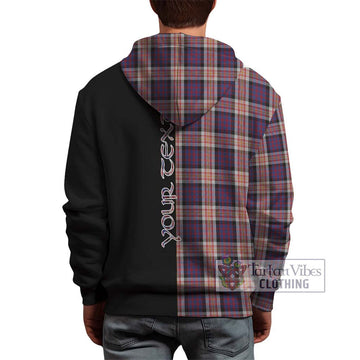 Carnegie Tartan Hoodie with Family Crest and Half Of Me Style - Tartan Vibes Clothing