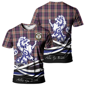 Carnegie Tartan T-Shirt with Alba Gu Brath Regal Lion Emblem - Tartan Vibes Clothing