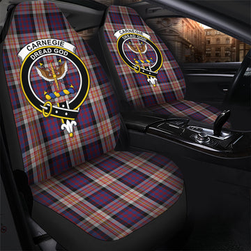 Carnegie Tartan Car Seat Cover with Family Crest - Tartan Vibes Clothing