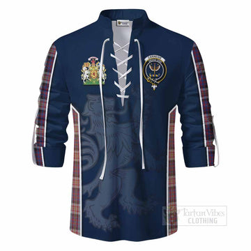 Carnegie Tartan Ghillie Kilt Shirt with Family Crest and Lion Rampant Vibes Sport Style - Tartan Vibes Clothing