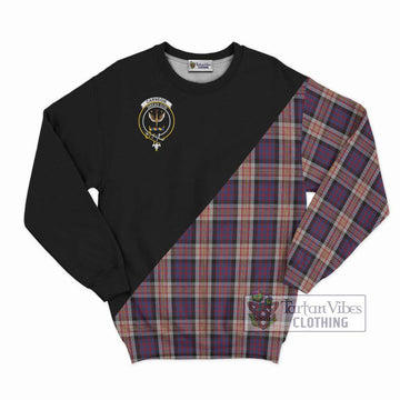 Carnegie Tartan Sweatshirt with Family Crest and Military Logo Style - Tartan Vibes Clothing