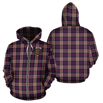 Carnegie Tartan Hoodie with Family Crest - Tartan Vibes Clothing