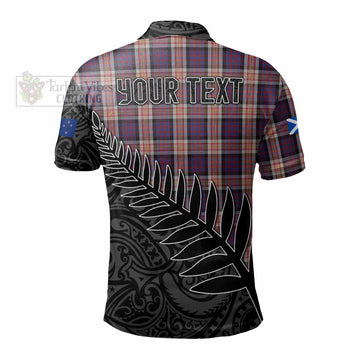 Carnegie Crest Tartan Polo Shirt with New Zealand Silver Fern Half Style - Tartan Vibes Clothing