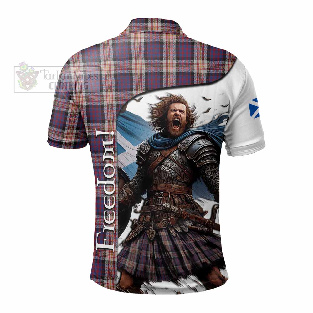 Tartan Vibes Clothing Carnegie Crest Tartan Polo Shirt Inspired by the Freedom of Scottish Warrior